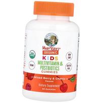 Organic Kids Multivitamin and Postbiotics Gummies, MaryRuth's 60 tabs Berry-Cherry (36685003) 60tab