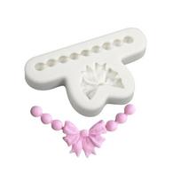 Silicone Chocolate Moulds Fondant Mold Bowknot Pearl Necklace Shape Silicone Material Household Baking Mould Baking Tool 1