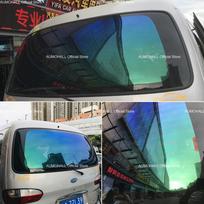 1M x 1.5M VLT 18% Chameleon Blue Green Car Back Windscreen Solar Film Rear Window Tints Privacy Windshield Foils Anti Look 1M x 1.5M