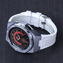 Classic Modification Kit For Samsung Galaxy Watch 4 Classic 46mm Metal Case Rubber Bracelet For Samsung Watch 4Classic 46 Luxury Mod Kit Galaxy 4Classic 46mm