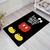 1 vnt. Disney Pelėnas Mikis ir Mini (51)01 rašto kilimas plotinis kilimas neslystantis kilimas skalbiamas rankomis grindų kilimėlis tinkamas svetainei miegamajam namų dekoravimui 60cm by 90cm white