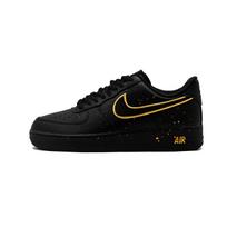 Nike Air Force 1 Black Warrior, Minimalist, Black Shadow Golden Wing Abrasion Resistant Low top Skateboard Shoes Unisex CW2288-001(Team830-s-box) 40.5