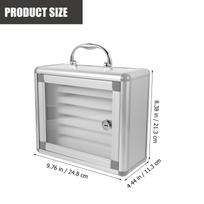 Premium Mobile Phone Storage Box Sturdy Anti-Pressure Padded Design Wall-Mountable Handle for Schools Offices Factories Cell šviesiai pilka spalva