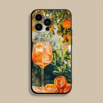 Aperol Funny Spritz Phone Case For iPhone 17,16,15,14,13,12,Pro,Max,Plus,E,SE4,Air,Mini Black Soft Cover iPhone13promax
