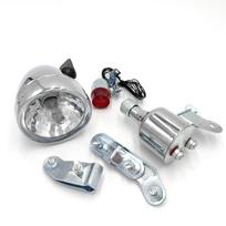 12V 6W Motorizuoto Dviračio Trinties Dinamo Generatoriaus Priekinis Galinis Žibintas Priedai gray