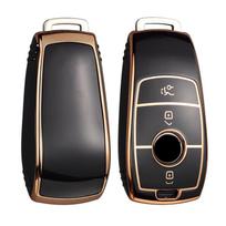 Abs Carbon Fiber Car Remote Key Case Cover Shell For Mercedes Benz A C E S G Class Glc Cle Cla Glb Gls W177 W205 W213 W222 X167