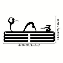 Metal Medal Display Rack for Gymnastics Gym, Wall Mounted Medal Holder, Gift for Ladies Athletes 1pc
