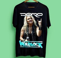 vint. Doro Rock Warlock marškinėliai Juodi Unisex Visų dydžių S-5XL XS