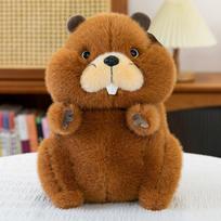 Naujas marmotės pliušinis žaislas miela marmotė mielas augintinis namų puošmena vaikų draugas lėlė 22cm0.16kg brown