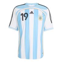 adidas Argentinos namų 2006 m. Messi marškinėliai Balti/Šviesiai mėlyni XL