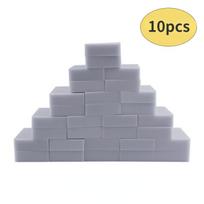 10/50/100 vnt Melamino kempinė Magic Sponge Eraser Pilka balta valiklis Daugiafunkcinis valymas Nano valymo kempinės 10x6x2cm 10pcs pilka