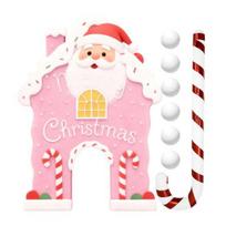 Yousheng Christmas Gingerbread Golf Game Set Indoor Party Activity Golf Game with Candy Cane Club And 6 Balls Holiday Party Games for Family Kids E