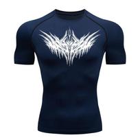 Compression Shirt for Men Fitness Gym Sport Running T-Shirt Comfortable Casual Workout Tops Tee Quick Dry Short Sleeve Moisture-Wicking S