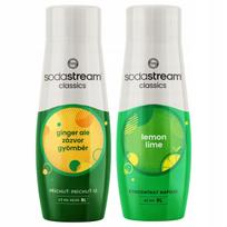 2x sirupas SODASTREAM sodrintuvui Imbieras + Citrina Laimas