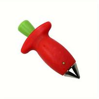 1PC Strawberry huller, tomato leaf picker, seeder, fruit huller raudona