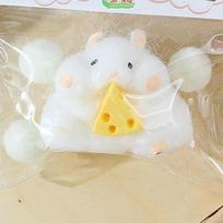 Fuzzy Handmade Hamster Squishy Toy – Soft Silicone Mochi Stress Relief Fidget, Cute Plush-Style Pinching Toy for Relaxing Play balta