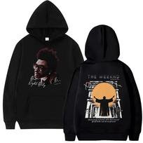 The Weeknd XO Album 2026 Merch Hoodie Men's Hip Hop Fleece Pullover Sweatshirt Casual Long Sleeve Retro Hoody Gothic STreetwear 4XL black