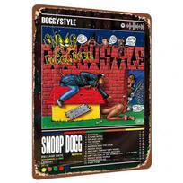 Snoop Dogg Doggystyle Album Cover Metal Tin Sign Vintage Music Art Wall Decor for Home Bar 20X30CM red