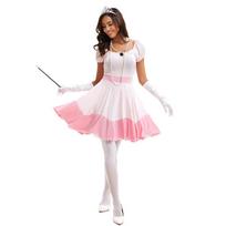 Halloween costume pink princess fairy tale cosplay costume nightclub costume uniform S white