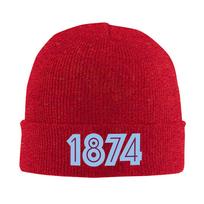 Aston Villa 1874 Warm Knitted Cap Winter Knit Bonnet Hat Skullies Beanies Hip Hop Caps for Unisex One Size