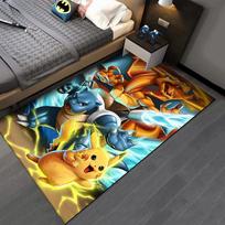 Pokemon Charizard Animacinis Drakono Raštas Svetainės Miegamojo Kilimas Lovos Šoninė Grindų Kilimėlis Vaikų Kambario Drabužinės Kilimėlis Plotinis Kilimas Potdemiel 40cm x 60cm white
