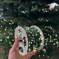 HEIXIE Christmas Tree LED Copper Wire Lights šilta balta spalva
