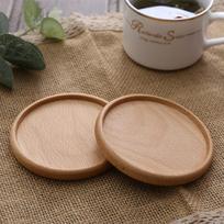 New Wood Coasters Durable Heat Resistant 8.8cm Placemats Square Round Decor Mats