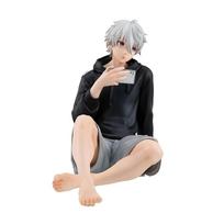10CM BLUE LOCK Action Figures Nagi Seishiro Anime Figure Sitting Figurine PVC Collectible Model Children Doll Playthings Gifts gray