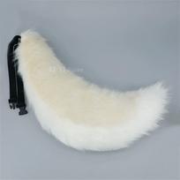 70cm Purios Minkštos Dirbtinio Kailio Gyvūno Uodegos Cosplay Rekvizitas - Lapės Vilko Uodega Anime Konvencijos Kostiumui, Kailuota Helovino Šventės Aksesuaras about 70cm