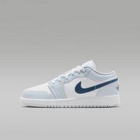 Jordan Air Jordan 1 Low top Children's Basketball Shoes White Blue Uni 38.5 white