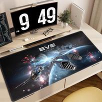 Eve Online Anime Large Mousepad XXL Gaming Accessories Keyboard Desk Mat Laptop Office Carpets Rubber Overlock Mouse Pad for CS 800x400x2mm gray