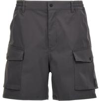 Carhartt WIP Solid Color Mid-Rise Zippered Fitted Cargo Shorts Men shorts Gray I03361-187-XX S