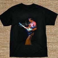 Jimi Hendrix Signature Short Sleeve T- Shirt Unisex All Size S-5XL- Free Shiping S brown