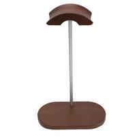 With Aluminum Alloy Supporting Bar Wood Base Walnut Headphone Stand  Audio Accessory Holder Walnut