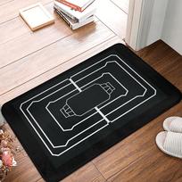 Rainbow 6 Siege Frost spąstai Sveikinimo kilimėlis Siege Neslystantis durų kilimėlis Grindų kilimėlis Kilimas virtuvės įėjimui vonios kambariui Pėdos kilimėliai 40X60CM white