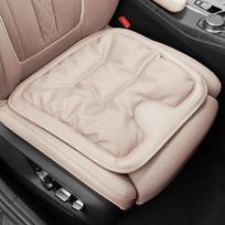 All-Season Leather Car Seat Cushions: Skin-Friendly, Cooling, Ventilated Rear Cushion.