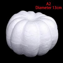 Putplasčio moliūgas Baltas tuščias Helovinas Kalėdos Imitacinis moliūgas 13cm white