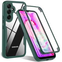 360 viso korpuso ekrano apsauga skaidrus dėklas Samsung A07 A17 A06 A16 A05S A15 A14 A26 A36 A56 A25 A55 A35 A54 atsparus smūgiams Galaxy A05s