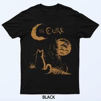 The Cure Vintažinis Katė Mėnulis Juokingas The Cure Katės Mėgėjas Moterims Vyrams Marškinėliai 2XL
