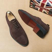Fashion 2024 Men's Social Shoes Office Oxford Dress Man Business Shoe Fashion Designer Handmade Wedding Formal Original Men Suede Shoes 38 ruda