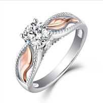 Stainless Steel Ring For Women Fashion Trend Geometric Crossed Wings Finger Ring Female Proposal Engagement 6