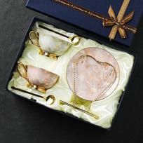 Elegantiškas keraminis kavos ir arbatos puodelių rinkinys beige
