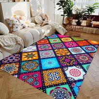 Bohemia Mandala Living Room Area Rug Bedroom Sofa Non Slip Carpet Bathroom Floor Mats Kitchen Entrance Doormat Home Decoration 50X80CM