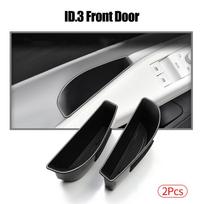 2Pcs Car Door Handle Storage Boxes Door Armrest Holder Tray Organizer Accessories For Volkswagen ID.3 ID.4X ID.4 CROZZ 2021