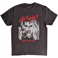 Lady Gaga Unisex Suaugusiųjų „Born This Way“ Nuotraukos Marškinėliai S juoda