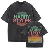 Harry Styles We Belong Together Tour  Vintage Washed T Shirts Men Women Pop Music Fans Fashion Clothing Short Sleeve Tshirt 2XL black