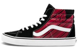Vans SK8 Hi Retro Laisvalaikio Riedlenčių Batai Unisex Juodi Raudoni VN0A4U3C2C5 36.5
