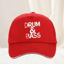 Unisex Women Drum And Bass Trucker Cap Unisex Visors Baseball Caps Polyester Rum And Ass Hats Sun Hat Breathable Sun Caps Adjustable red