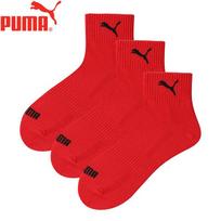 PUMA Vyrų Naujųjų Metų Sėkmės Raudonos Vidutinio Ilgio Kojinės 3 poros red