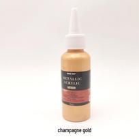 Iridescent Metallic Acrylic Paint, 100ml - Buddha Light Silver for Fluid Art, Walls, Hand-Painted Shoes, Gold Touch. beige